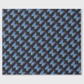 Blue Butterfly Gift Wrapping Paper Cadeaupapier (Vlak)