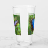Blue Butterfly Glass Cup Glas (Links)
