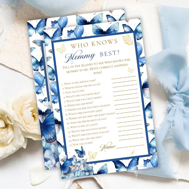 Blue Butterfly Gold Accent Wie kent mama het beste (Creator heeft geüpload)