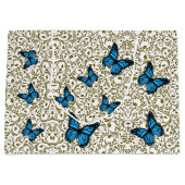 Blue butterfly gold garden groot cadeauzakje (Voorkant)