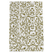 Blue butterfly gold garden medium cadeauzakje (Achterkant)