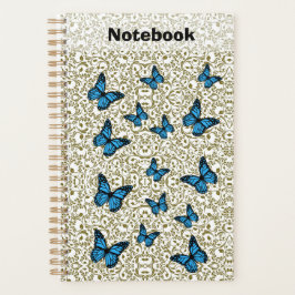 Blue butterfly gold garden planner