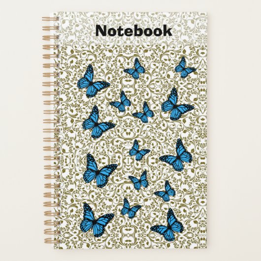 Blue butterfly gold garden planner (Voorkant)