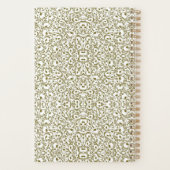 Blue butterfly gold garden planner (Achterkant)