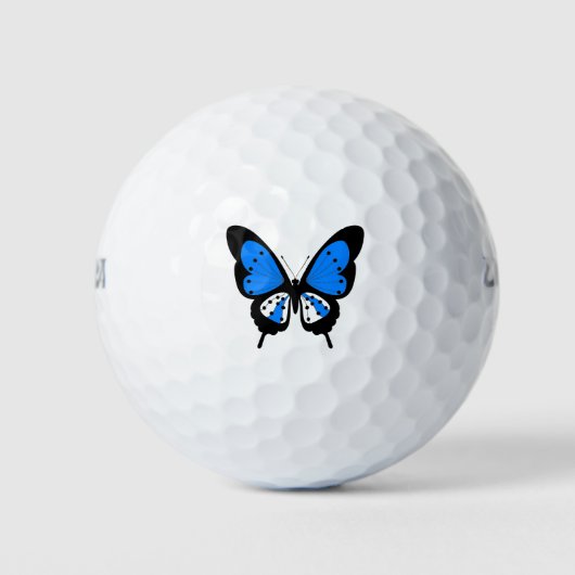 Blue Butterfly Golf Balls Golfballen (Voorkant)