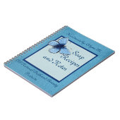 Blue Butterfly Handgemaakte zeep Notitieboek (Linkerzijde)