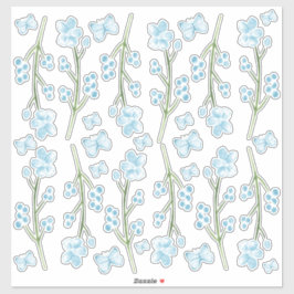 Blue Butterfly Haven Slaapkamer Muur Set van Stick Sticker