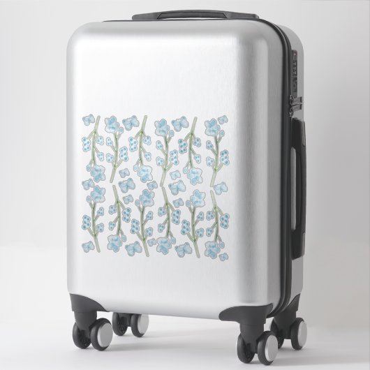 Blue Butterfly Haven Slaapkamer Muur Set van Stick Sticker (Koffer)
