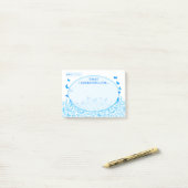 Blue Butterfly Helpful Healing Self Help Gratitude Post-it® Notes (Op bureau)