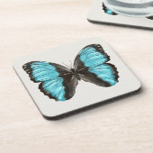 Blue Butterfly Insect Art Natuur Lover Bier Onderzetter (Linkerzijde)