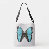 Blue Butterfly Insect Art Natuur Lover Crossbody Tas (Achterkant)