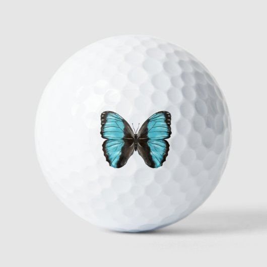 Blue Butterfly Insect Art Natuur Lover Golfballen (Voorkant)