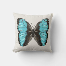 Blue Butterfly Insect Art Natuur Lover Kussen