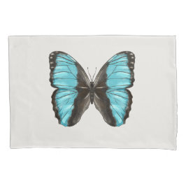 Blue Butterfly Insect Art Natuur Lover Kussensloop