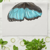 Blue Butterfly Insect Art Natuur Lover Theedoek (Gevouwen)
