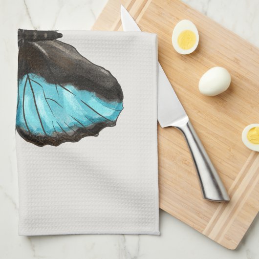 Blue Butterfly Insect Art Natuur Lover Theedoek (Quarter Fold)