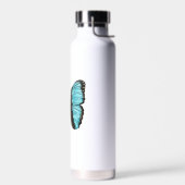Blue Butterfly Insect Art Natuur Lover Waterfles (Links)