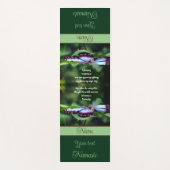 Blue Butterfly Inspirerend Quote Personalized Yogamat (Voorkant)