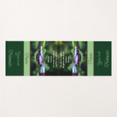 Blue Butterfly Inspirerend Quote Personalized Yogamat (Voorkant (horizontaal))