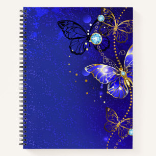 Blue Butterfly Journal-laptopkaartje Notitieboek