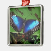 Blue Butterfly-kerstversiering Metalen Ornament (Links)