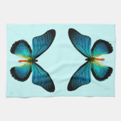 Blue Butterfly Kitchen Towel Theedoek (Horizontaal)