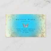 Blue Butterfly logo visitekaartje (Achterkant)