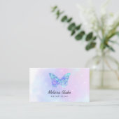 ·Blue Butterfly logo visitekaartje (Staand voorkant)