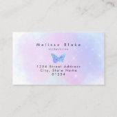 ·Blue Butterfly logo visitekaartje (Achterkant)