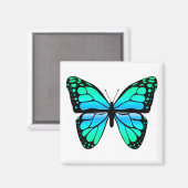 Blue Butterfly Magnet (Voorkant / Achterkant)