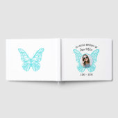 Blue Butterfly Memorial Guest Book Gastenboek (Volledig)