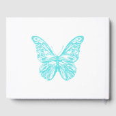Blue Butterfly Memorial Guest Book Gastenboek (Achterkant)