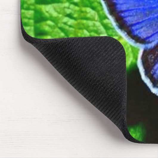 Blue Butterfly Mousepad Muismat (Hoek)