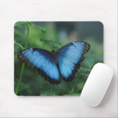 Blue Butterfly Mousepad Muismat (Met muis)