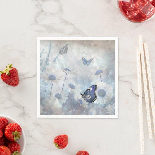 Blue Butterfly Napkin Servet (Insitu)