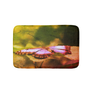 Blue Butterfly Natuur Abstract Badmat