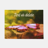 Blue Butterfly Natuur Abstract, speciaal aangepast Deurmat (Voorkant)