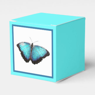 Blue Butterfly Natuur Art, Fijne Fotoillustratie Bedankdoosjes