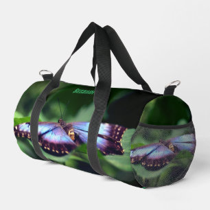 Blue Butterfly Natuur gepersonaliseerd Plunjezak