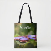 Blue Butterfly Natuur Sluiten Gepersonaliseerd Tote Bag (Voorkant)