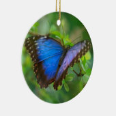 Blue Butterfly-Ornament Keramisch Ornament (Rechts)