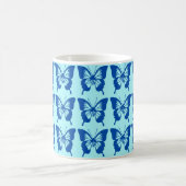 Blue Butterfly Patroon Koffiemok (Center)