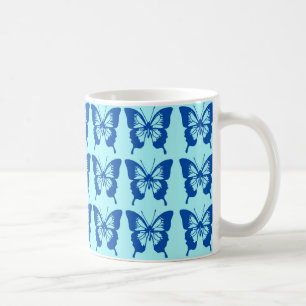 Blue Butterfly Patroon Koffiemok