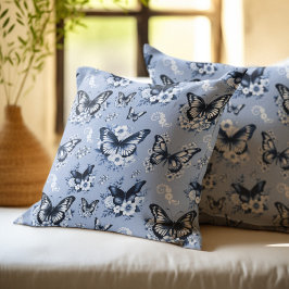 Blue Butterfly Patroon Kussen