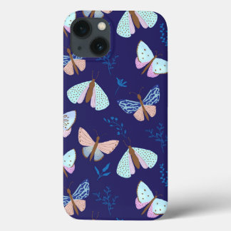Blue Butterfly Patroon Telefoonhoes Case-Mate iPhone Case