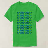 Blue Butterfly Pattern 29 T-shirt (Design voorkant)