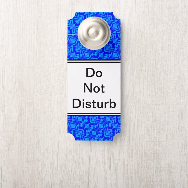 Blue Butterfly Pattern van Kenneth Yoncich Deurhanger (Op knop)