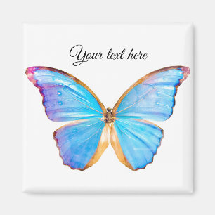 BLUE-BUTTERFLY personaliseren Magneet