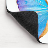 BLUE-BUTTERFLY personaliseren Muismat (Hoek)