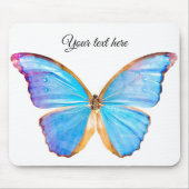 BLUE-BUTTERFLY personaliseren Muismat (Voorkant)